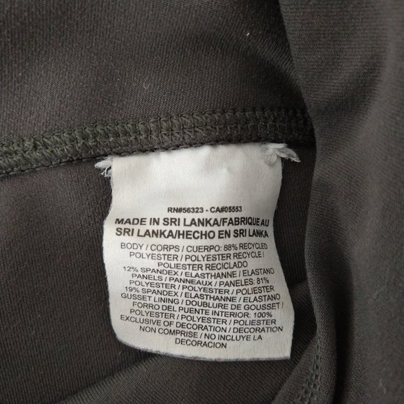 Nike Dri-Fit Womens Running Capri Leggings Back Pocket Mesh Inset Gray/Neon Sz M - Picture 6 of 8